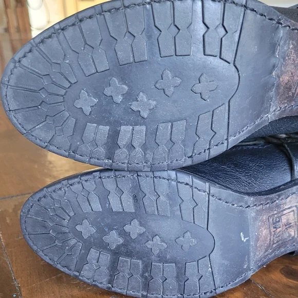 Frye Black Leather Harness Boots - Picture 11 of 16